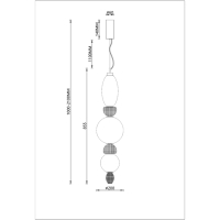 Подвесной светильник Divinare Ambra 5016/17 SP-26