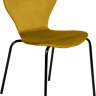 Стул Seven Style горчичный велюр с чёрными ножками Bradex Home 761786
