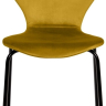 Стул Seven Style горчичный велюр с чёрными ножками Bradex Home 761786