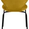 Стул Seven Style горчичный велюр с чёрными ножками Bradex Home 761786