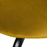 Стул Seven Style горчичный велюр с чёрными ножками Bradex Home 761786