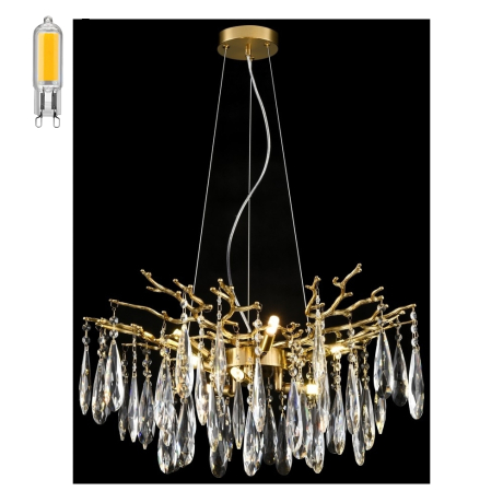 Люстра подвесная с Led лампочками в комплекте Velante 186-503-08+Lamps 