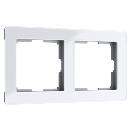 Рамка на 2 поста Werkel Acrylic (белый) W0022701