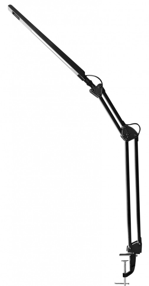 KD-821 C02 черный Настольная лампа на струбцине Camelion 13527 галогенная лампа с защитным стеклом camelion jcdr 75w 220v 50mm 1954