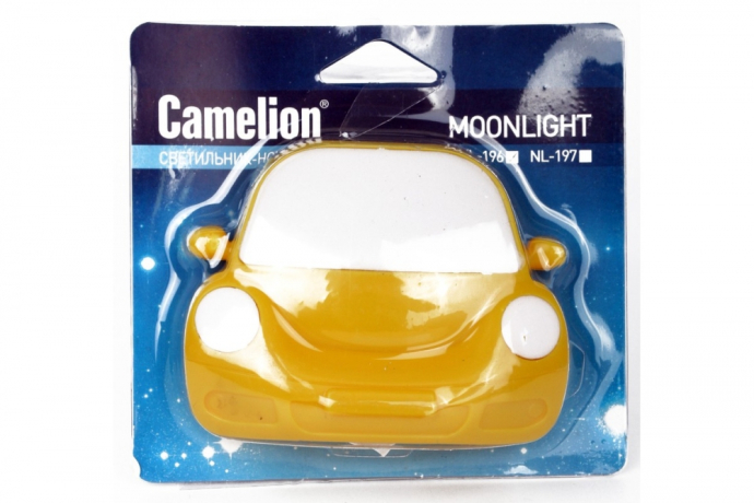 NL-196 ''Машинка'' желтая Ночник Camelion 13143 