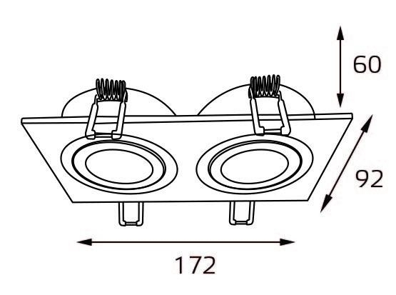 Встраиваемый светильник Italline M02-026 M02-026021 white 