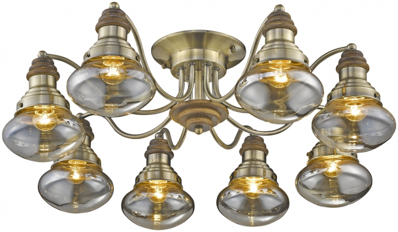 Потолочная люстра с лампочками Velante 306-507-08+Lamps 