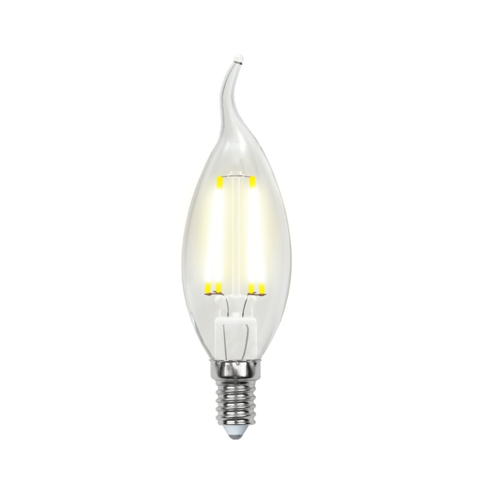 Диммируемая светодиодная лампа E27 5W 3000K (белый) Air Uniel LED-CW35-5W-NW-E14-CL-DIM GLA01TR (UL-00002865)