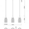 Светильник подвесной с лампочками Arte lamp A7951SP-3BK+Lamps 