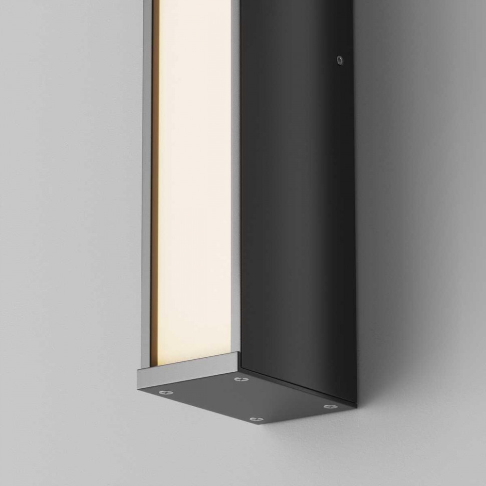 Уличный светодиодный светильник Maytoni Corte O571WL-L20B3K, цвет черный - фото 3