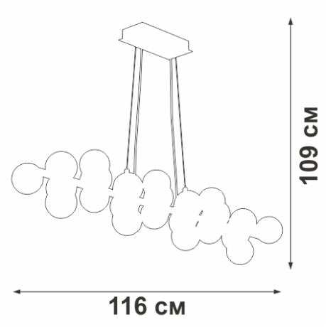 Подвесная люстра Vitaluce V4866-7/23S 