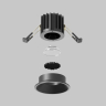 Встраиваемый светильник Maytoni Technical Round DL058-7W3K-B 