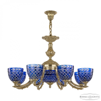 Люстра Bohemia Ivele Crystal 72211P/8/210 G P1 U Clear-Blue/H-1J