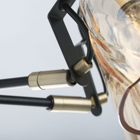 Люстра на штанге со светодиодными лампочками E14, комплект от Lustrof. №375750-667915 