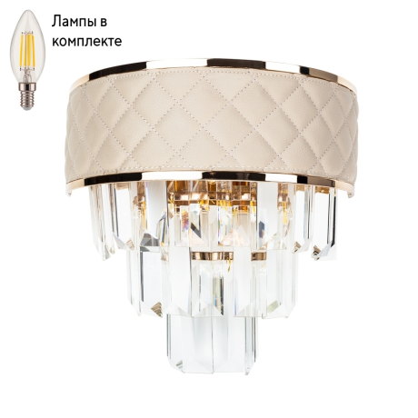 Светильник настенный с лампочками Arte lamp A1008AP-2GO+Lamps 