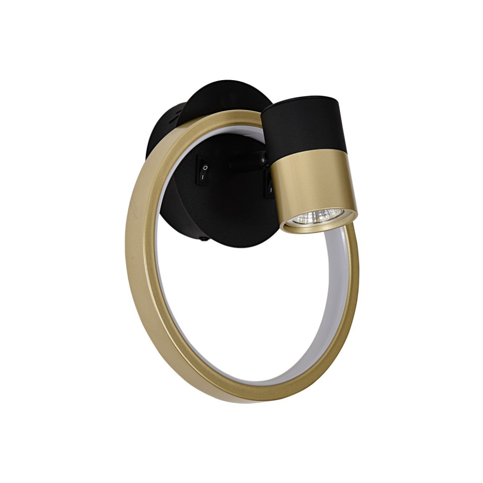 Настенный светильник F-Promo Ruedo 4168-2W, цвет матовый черный, матовое золото - фото 2