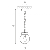 Светильник подвесной уличный Bolla Lightstar 373110