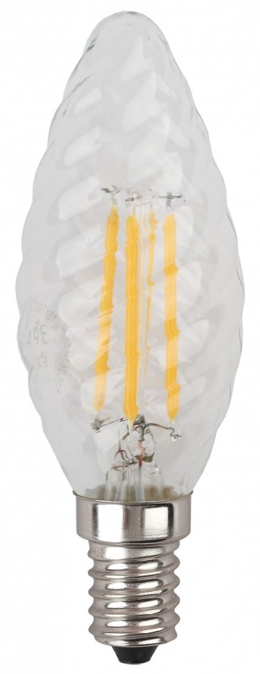Филаментная светодиодная лампа Е14 5W 4000К (белый) Эра F-LED BTW-5W-840-E14 (Б0027936) - фото 3