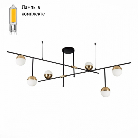Люстра потолочная с Led лампочками в комплекте ST Luce SL1507.422.06+Lamps 