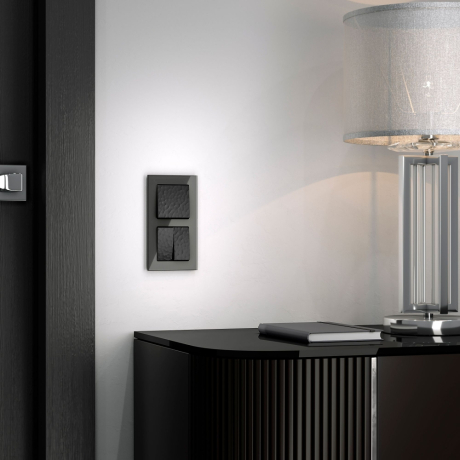 Рамка на 2 поста (черный) Werkel 32780