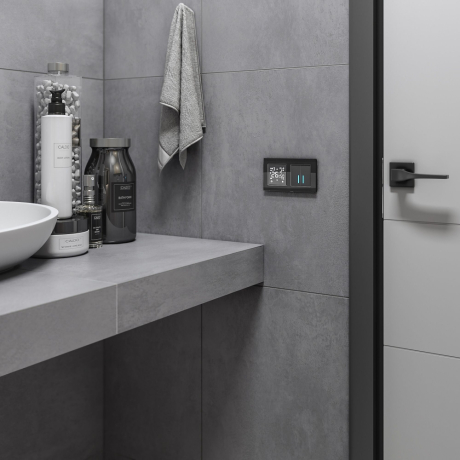 Рамка на 2 поста (черный) Werkel 32780