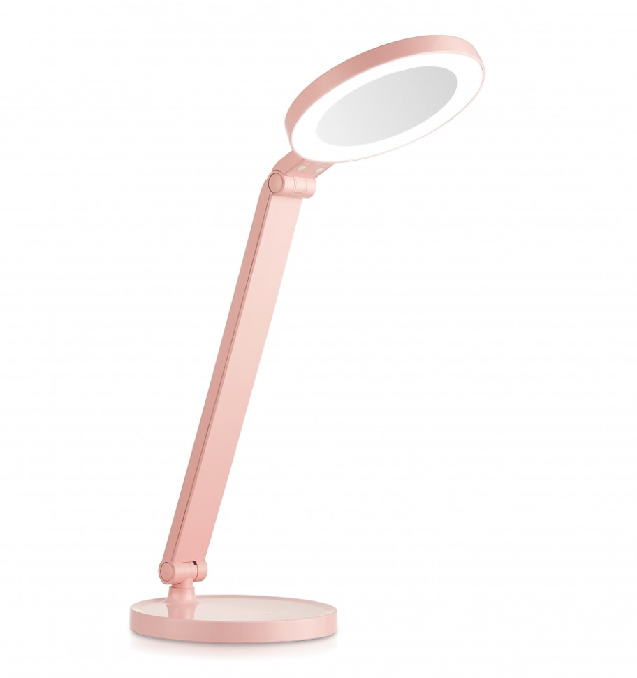 KD-824 C14 розовый Настольный светодиодный светильник с зеркалом Camelion 13525 косметичка на молнии с зеркалом розовый разно ный