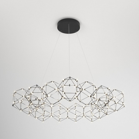 Подвесная люстра Eurosvet Uma 90169/15 черный жемчуг 