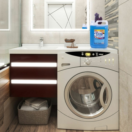 Нарушена упаковка! <710476> 5 л. Гель для стирки белья и всех видов тканей, LAIMA PROFESSIONAL "Альпийская Свежесть", 608655