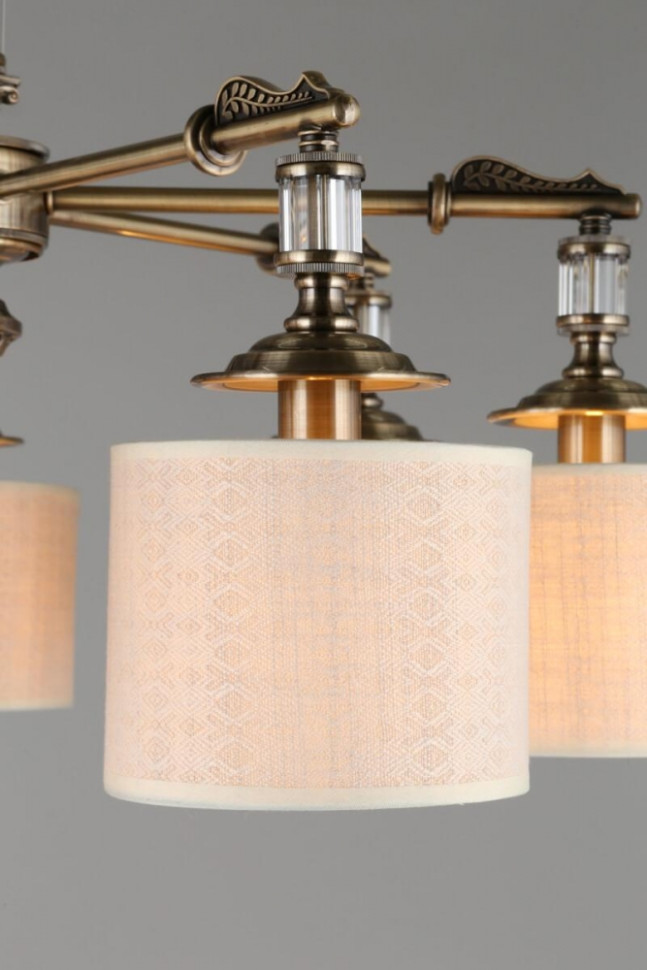 Люстра потолочная с лампочками Omnilux OML-64307-07+Lamps, цвет бронза OML-64307-07+Lamps - фото 3