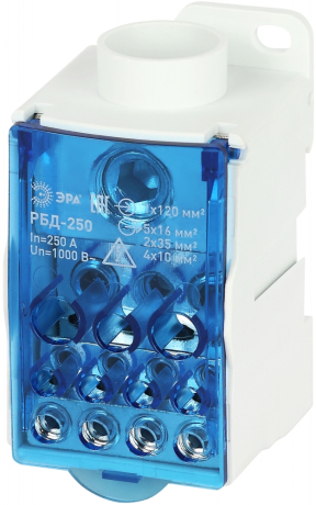 Распределительный блок на DIN-рейку Эра  NO-122-42 РБД-250А (364632)