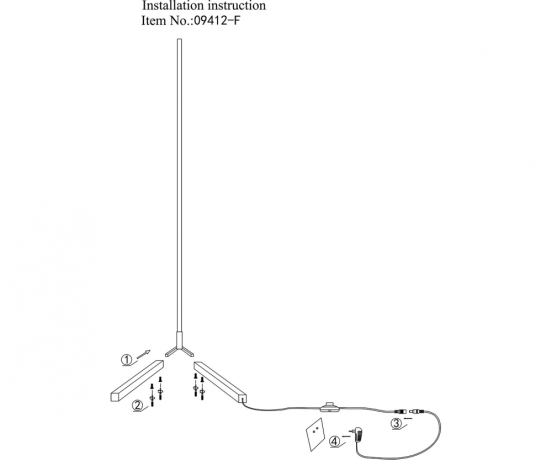 Торшер Kink Light Албер 09412-F,19 (20035) 