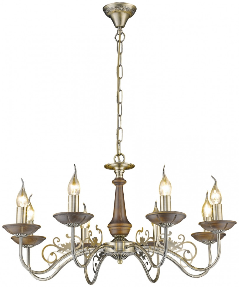 Подвесная люстра с лампочками Velante 307-503-08+Lamps, цвет бронза 307-503-08+Lamps - фото 2