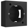 Короб накладной для розетки Werkel черный W8000008