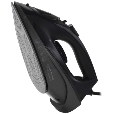 Утюг POLARIS 710341K, 2400 Вт, керамическое покрытие, самоочистка, антикапля, антинакипь, черный, 57591 (456746)