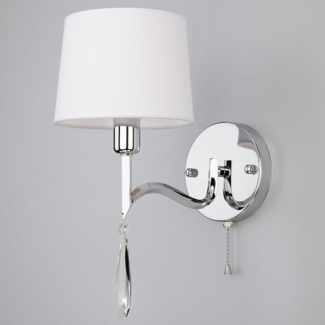 Бра Eurosvet Madera 10127/1 хром/прозрачный хрусталь Strotskis (10093/1) 