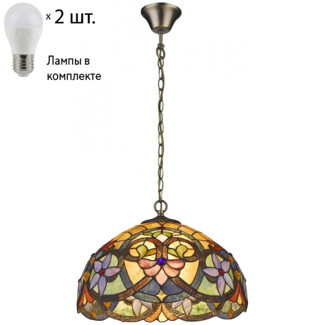 Подвесной светильник с лампочками Velante 818-806-02+Lamps E27 P45 