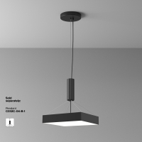 Накладной светильник Maytoni Technical Zon C032CL-45W4K-SQ-B