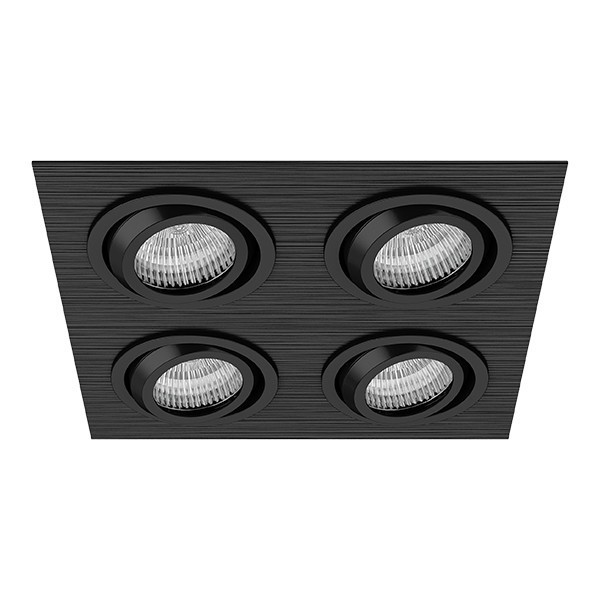 011624 Встраиваемый поворотный точечный светильник Lightstar Singo, цвет черный - фото 1