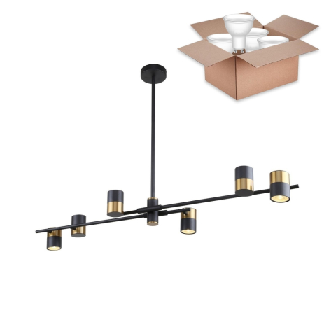 Люстра на штанге с лампочками F-Promo Chart 3092-6P+Lamps Gu10 