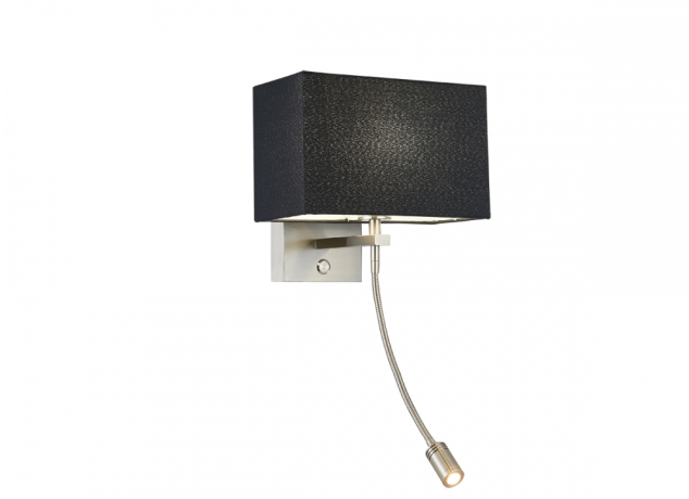 Бра с гибким рожком с LED подсветкой Donolux Prague W111048.2 SBBL 