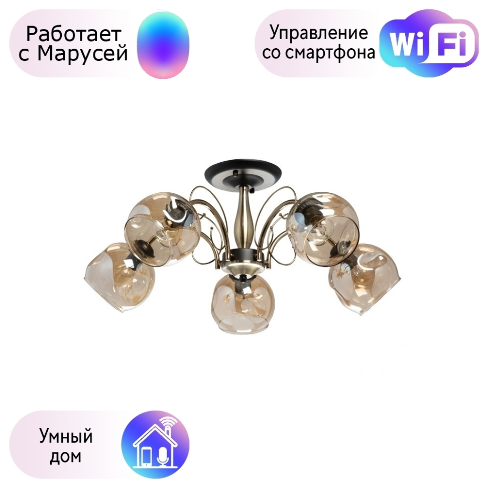 Потолочная люстра De Markt Альфа с поддержкой Маруся 324016505-М 14390₽
