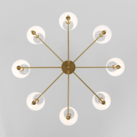 Люстра на штанге Eurosvet Conso 60145/8 латунь