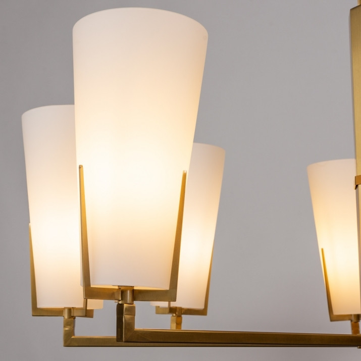 Подвесная люстра со светодиодными лампочками E14 , комплект от Lustrof. №282196-622912, цвет латунь - фото 4