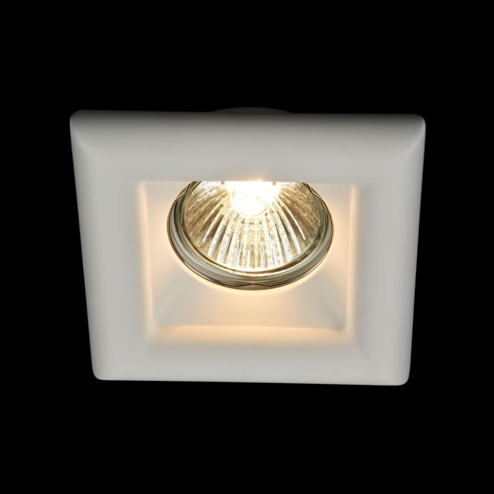DL007-1-01-W Встраиваемый светильник Maytoni Gyps, цвет белый - фото 1