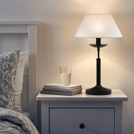 01010/1 черный Настольная лампа Eurosvet Hotel 