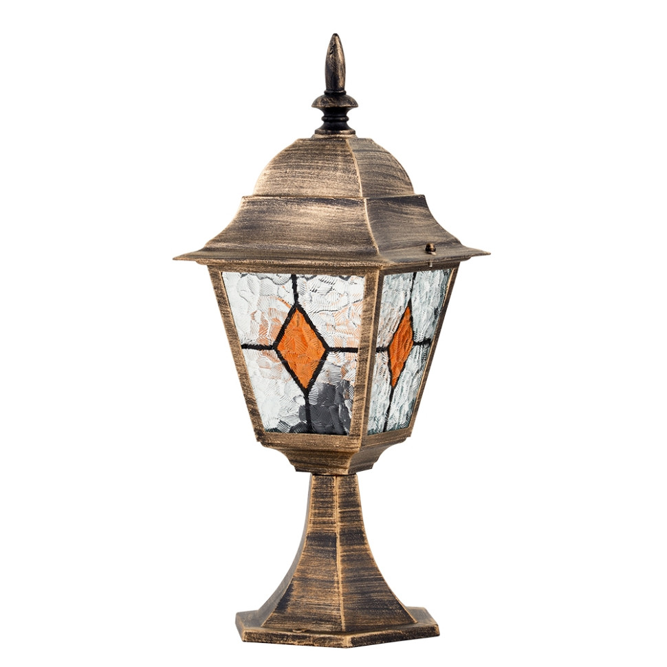 Ландшафтный фонарь в наборе с Led лампой. Комплект от Lustrof №618733-708774, цвет черно-золотой