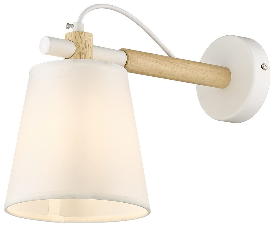 Бра со светодиодной лампочкой, комплект от Lustrof. 372295-623570, цвет белый - фото 1