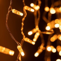 2,4*0,6м. Уличная гирлянда бахрома желтый свет Ardecoled 230V ARD-Edge-Classic-2400X600-Clear-88Led-Std Yellow (31183)