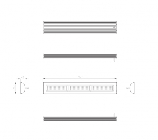 Светильник светодиодный высокомощный для склада Эра -0-50K-150 (259537)