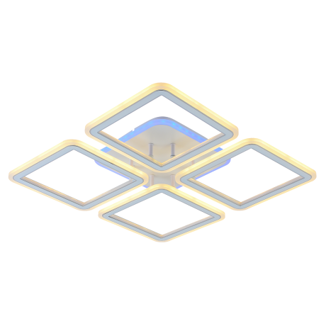 Потолочная диммируемая люстра с пультом ДУ Profit Light 8465/4A WHT 112W+8W RGB 